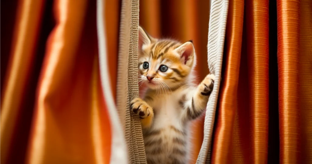 WhiskerWitty Kitten Climbing Curtains