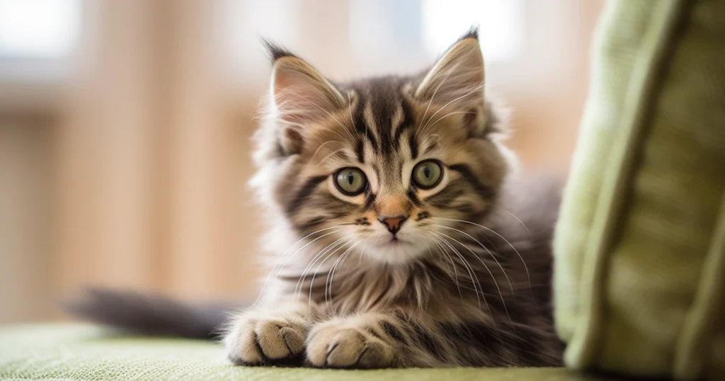 WhiskerWitty Whiskers as Sensory Tools kitten on sofa