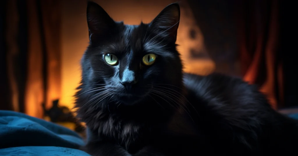 whiskerwitty-beautiful-black-cat-on-bed