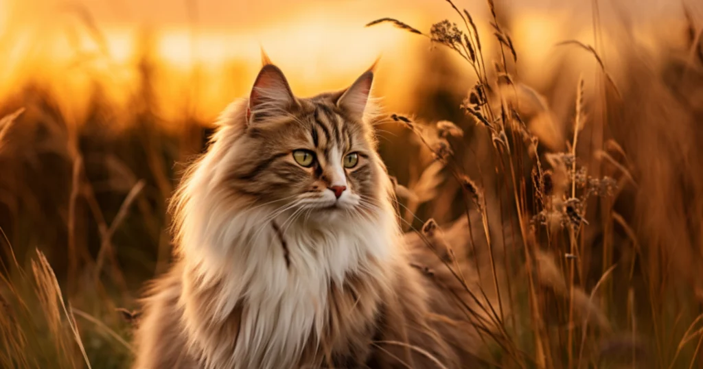 whiskerwitty-norwegian-forest-cat-in-field